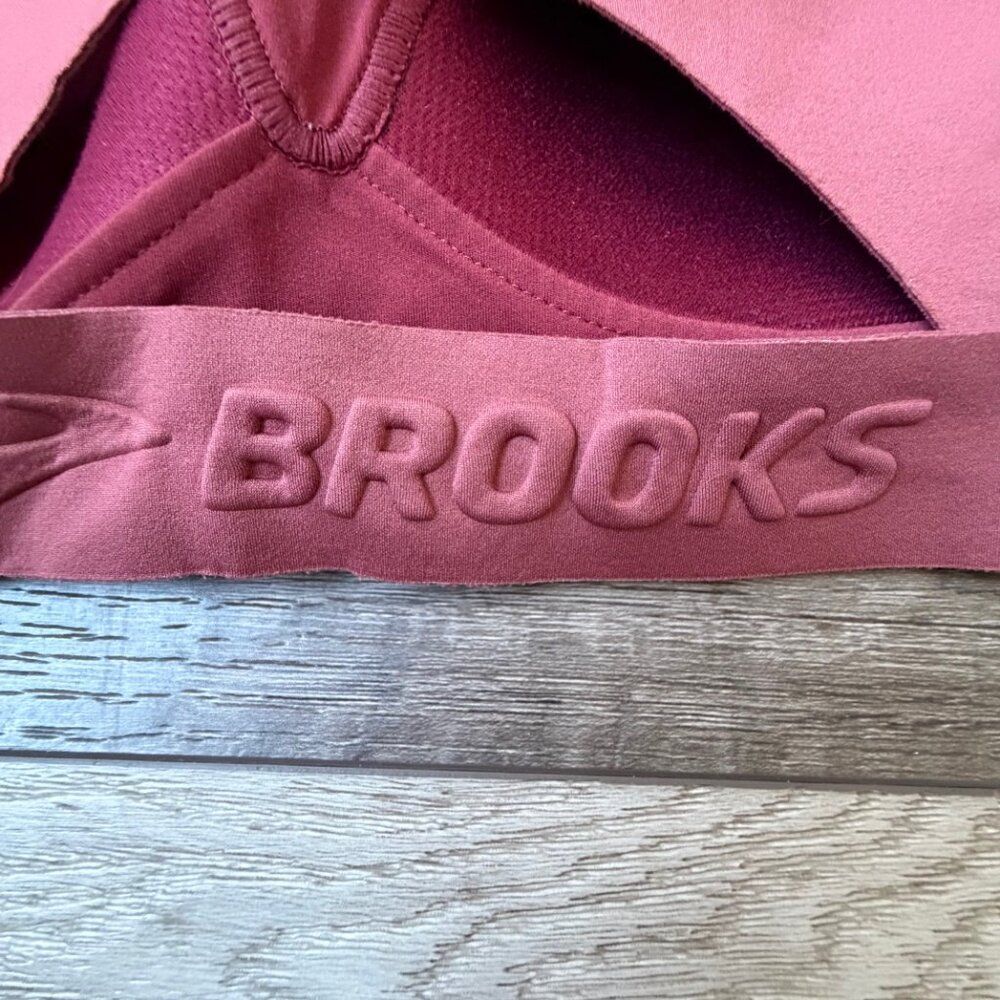 Brooks Workout Running Bra Supportive Active Lifestyle Power Bands Stretchy - Picture 5 of 6